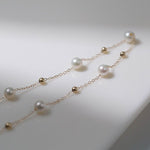 Elegant Stardust Pearl Chain Necklace - floysun