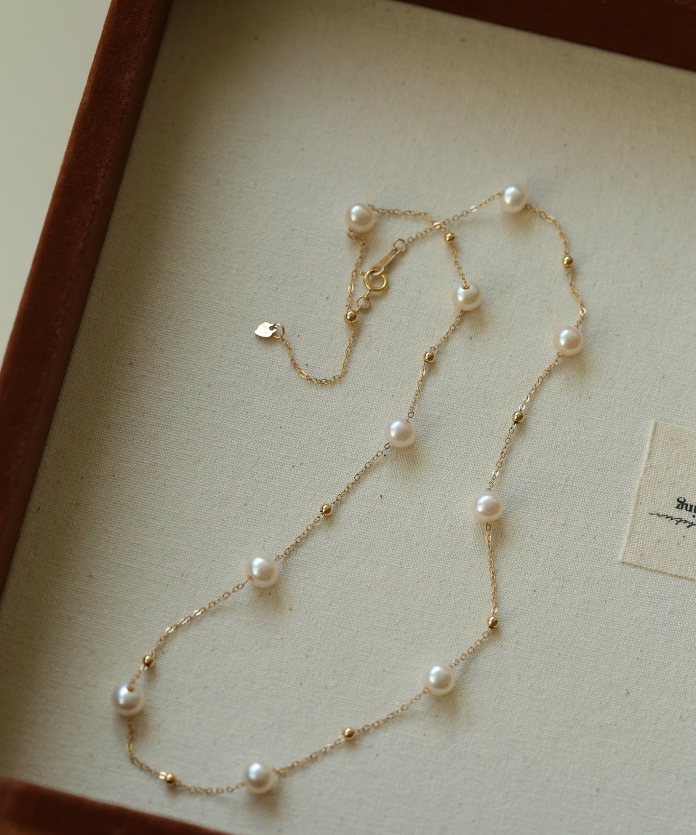 Elegant Stardust Pearl Chain Necklace - floysun