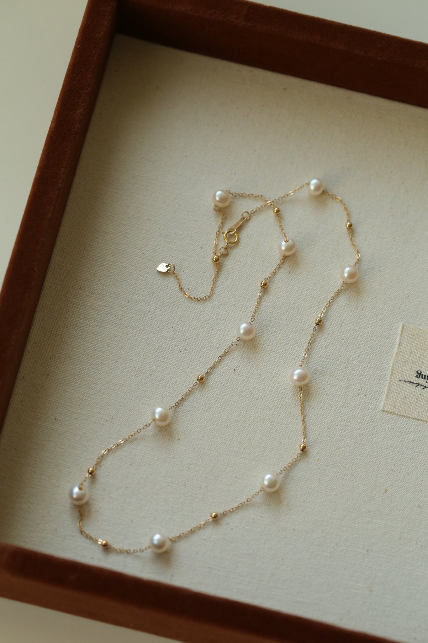 Elegant Stardust Pearl Chain Necklace - floysun