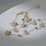 Elegant Stardust Pearl Chain Necklace - floysun