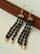Elegant Tassel Agate Beaded Earrings - floysun