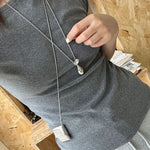 Elegant Water Bottle Vintage Woven Bag Long Necklace - floysun