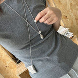 Elegant Water Bottle Vintage Woven Bag Long Necklace - floysun