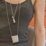 Elegant Water Bottle Vintage Woven Bag Long Necklace - floysun