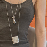 Elegant Water Bottle Vintage Woven Bag Long Necklace - floysun