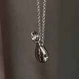 Elegant Water Bottle Vintage Woven Bag Long Necklace - floysun