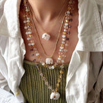 Elephant Jade & Glass Bead Necklace - floysun