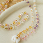 Elephant Jade & Glass Bead Necklace - floysun