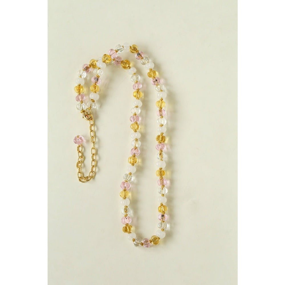 Elephant Jade & Glass Bead Necklace - floysun