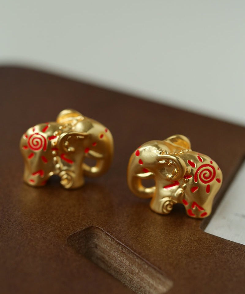 Elephant Totem Stud Earrings - floysun