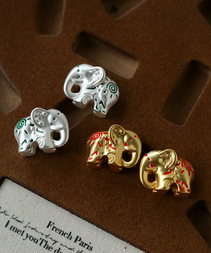 Elephant Totem Stud Earrings - floysun