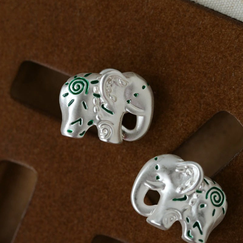 Elephant Totem Stud Earrings - floysun