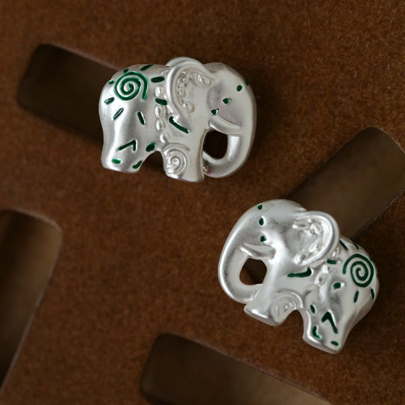 Elephant Totem Stud Earrings - floysun