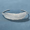 Embossed Feather Wide Open Bracelet - floysun