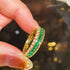 Emerald Dual - Faced Full Diamond Ring - floysun