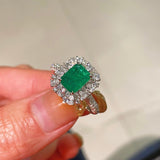 Emerald Elegance Ring – Luxury Craftsmanship - floysun