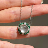 Emerald Mist Jade Chalcedony Necklace - floysun
