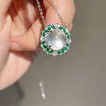 Emerald Mist Jade Chalcedony Necklace - floysun