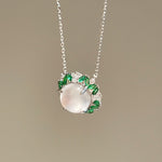 Emerald Mist Jade Chalcedony Necklace - floysun