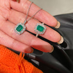 Emerald Radiance Necklace – Classic Statement Edition - floysun