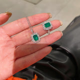 Emerald Radiance Necklace – Classic Statement Edition - floysun