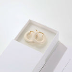 Enamel Glazed Hoops Earrings - floysun