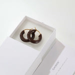 Enamel Glazed Hoops Earrings - floysun