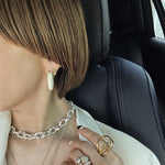 Enamel Glazed Hoops Earrings - floysun