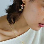 Enamel Koi Fish Pendant Earrings - floysun