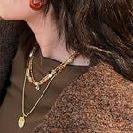 Enamel Twisted Geometric Hoop Earrings - floysun