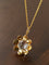 Eternal Blue Turquoise & Lucent Glass Floral Pendant Necklace - floysun