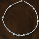 Ethereal Baroque Star Pearl Choker - Handcrafted Natural Starburst Pearl Necklace - floysun