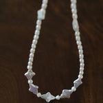 Ethereal Baroque Star Pearl Choker - Handcrafted Natural Starburst Pearl Necklace - floysun