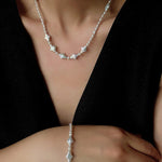 Ethereal Baroque Star Pearl Choker - Handcrafted Natural Starburst Pearl Necklace - floysun