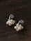 Ethereal Dream Cloud Drop Earrings - Textured C - Hoop with Pearls & Glass Beads - floysun