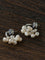 Ethereal Dream Cloud Drop Earrings - Textured C - Hoop with Pearls & Glass Beads - floysun