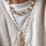 Ethereal Rock Crystal & Amazonite Necklace - floysun