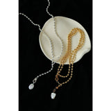 European Baroque Pearl Bead Chain Long Necklace - floysun