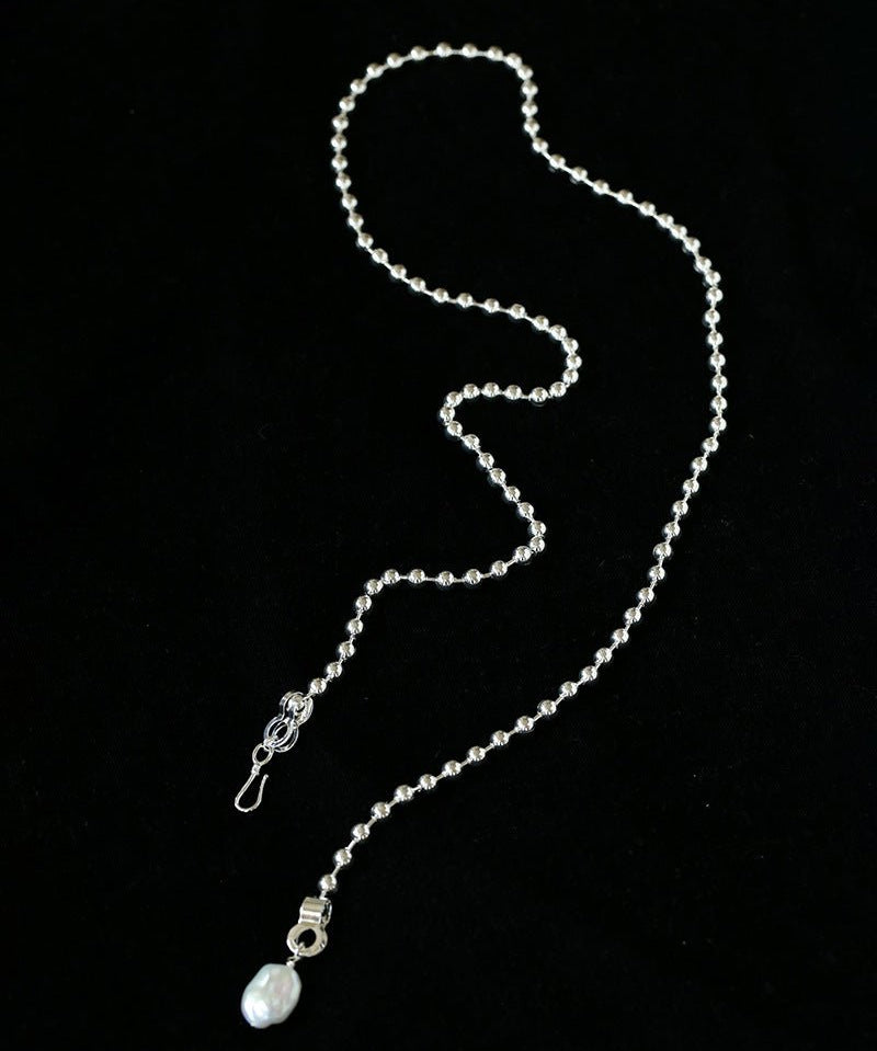 European Baroque Pearl Bead Chain Long Necklace - floysun