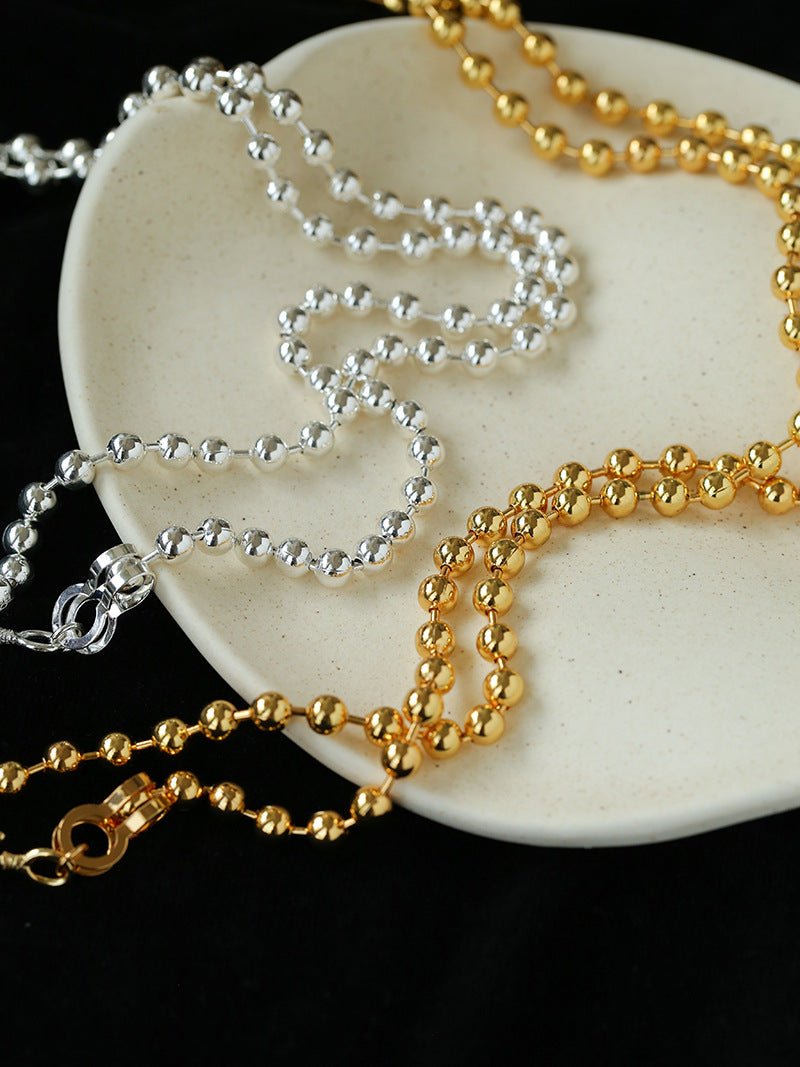 European Baroque Pearl Bead Chain Long Necklace - floysun