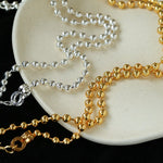 European Baroque Pearl Bead Chain Long Necklace - floysun