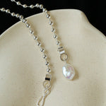 European Baroque Pearl Bead Chain Long Necklace - floysun