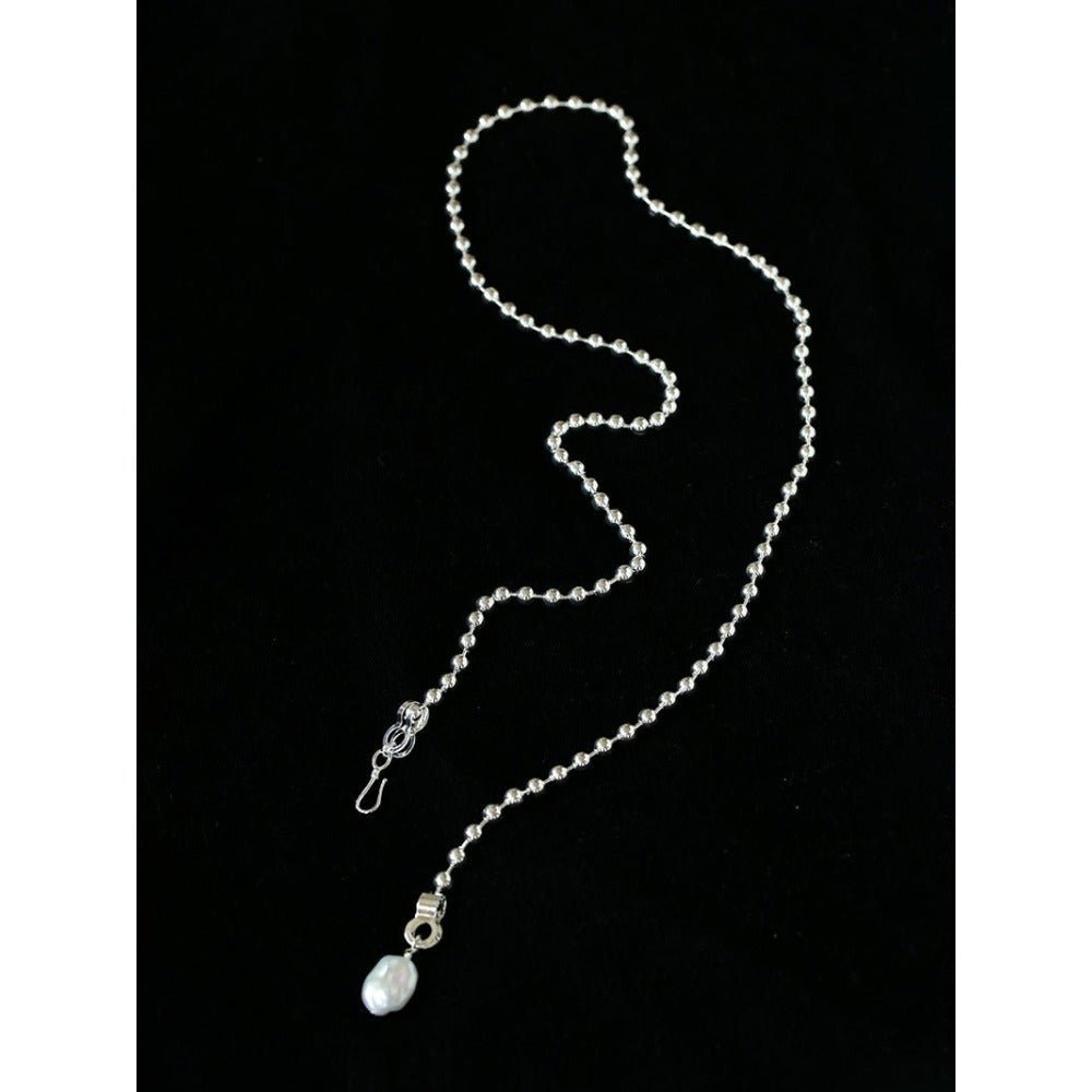 European Baroque Pearl Bead Chain Long Necklace - floysun