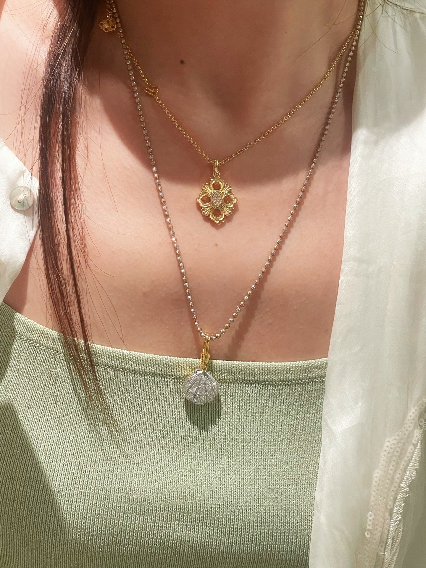 Everyday Hollow Clover Necklace - floysun