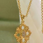 Everyday Hollow Clover Necklace - floysun