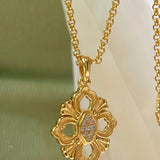 Everyday Hollow Clover Necklace - floysun