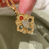 Everyday Hollow Clover Necklace - floysun