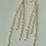 Extra - Long Irregular Pearl Drop Earrings – Ocean - Inspired Elegance - floysun