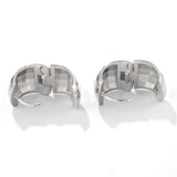 Faceted Chunky Huggie Hoop Earrings - floysun