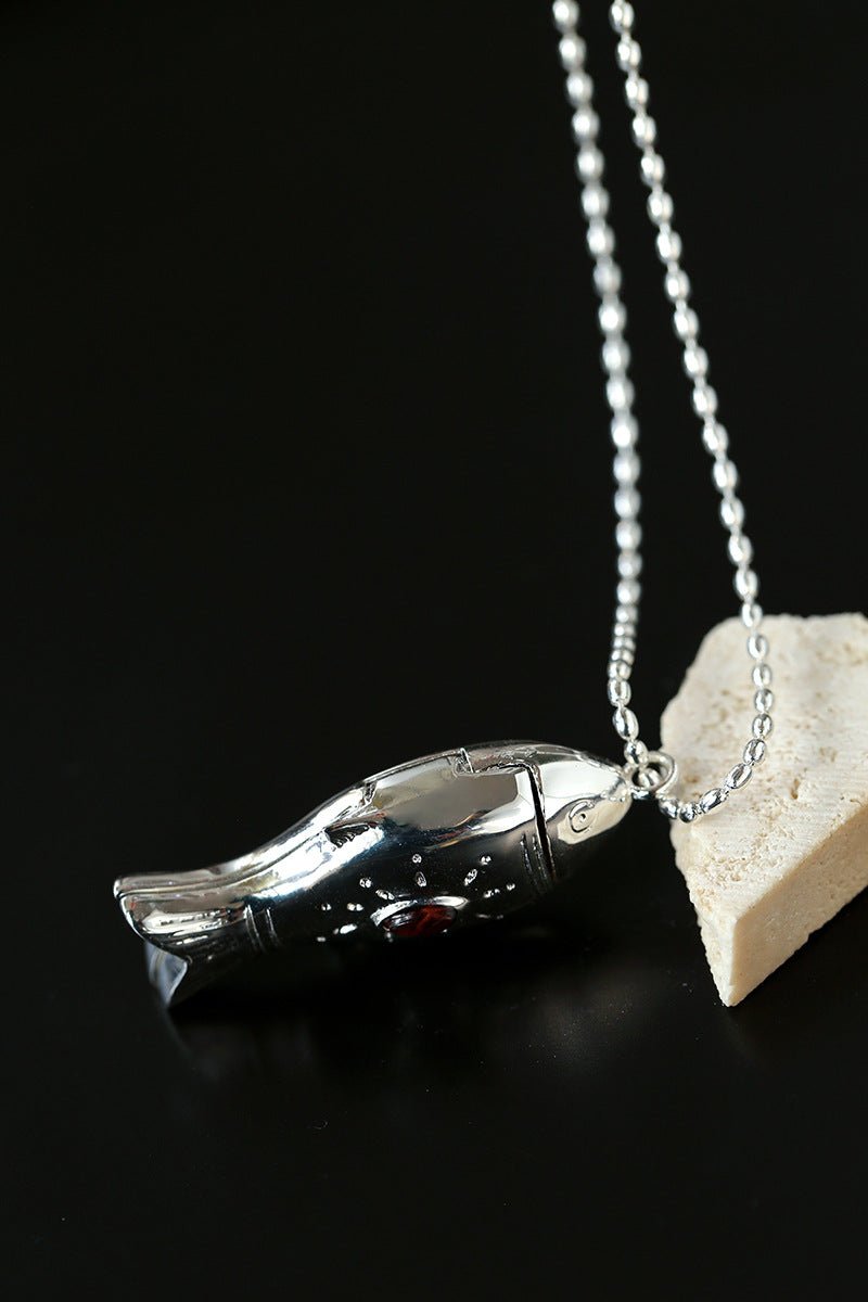 Fat Fish Box Long Necklace - floysun